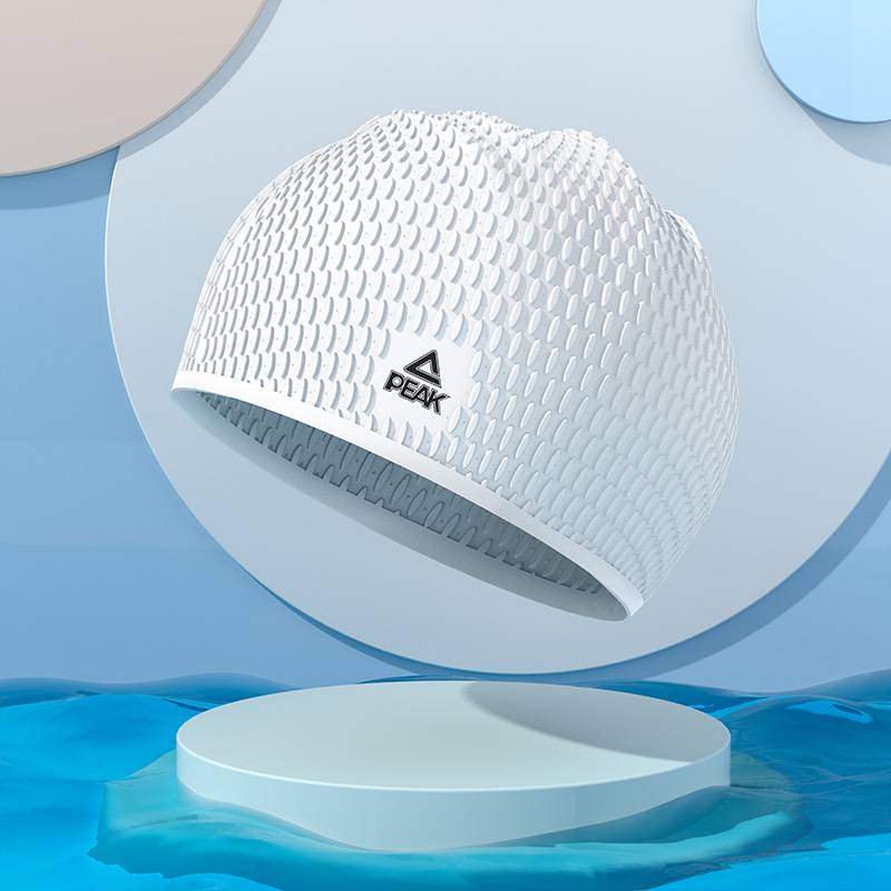 White [Drop Swimming Hat]
